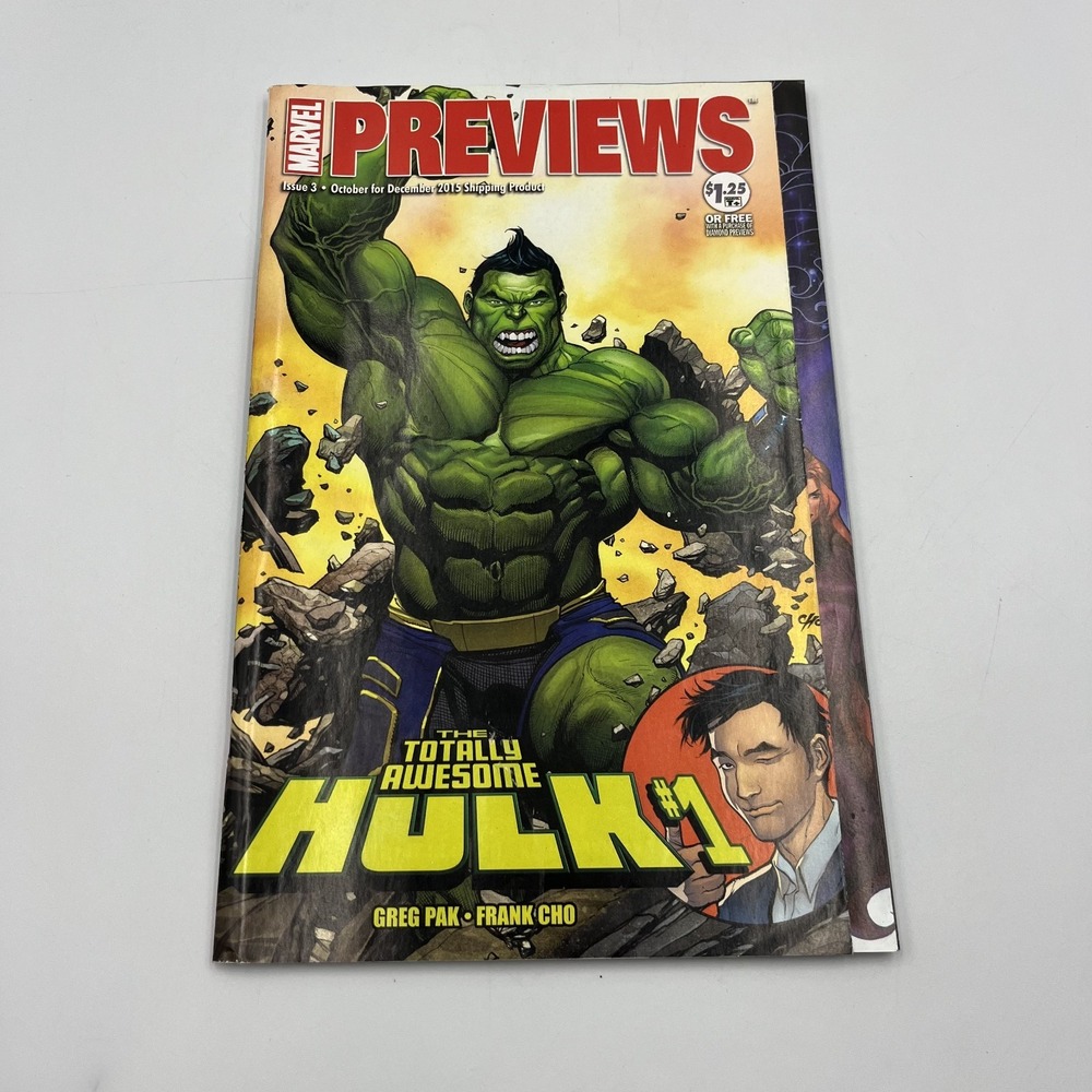 Marvel Previews 2015 1st Appearance Of Amadeus Cho as Totally Awesome Hulk VF++